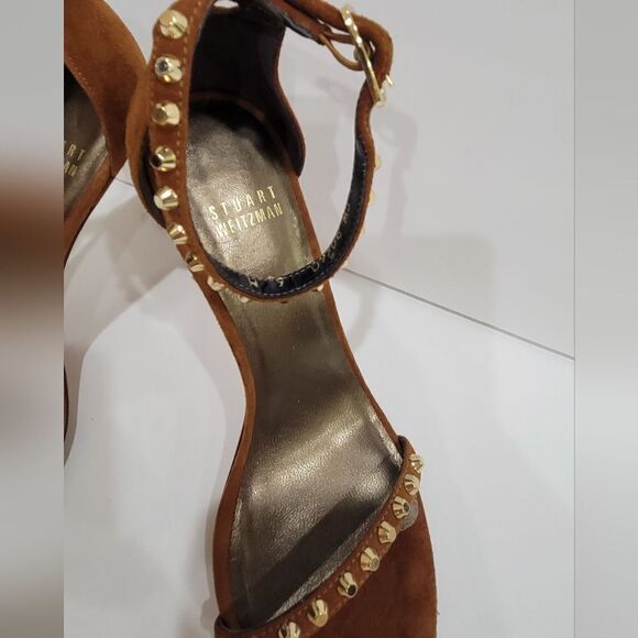 Stuart Weitzman brown suede nudist sz 6 - Picture 8 of 9